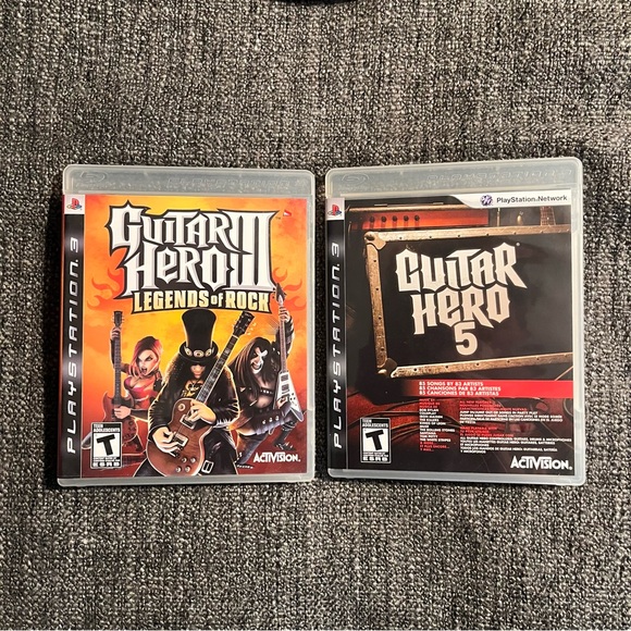 Sony Other - Lot Guitar Hero III Legends of Rock and Guitar Hero 5 for Sony PlayStation 3 PS3